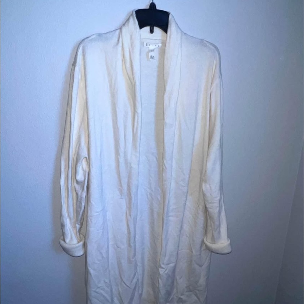 Eileen Fisher Cream Open Cardigan